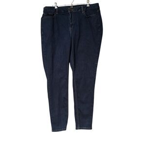 Lane Bryant Skinny Size 18 Plus Size Women's Dark Blue Jeans